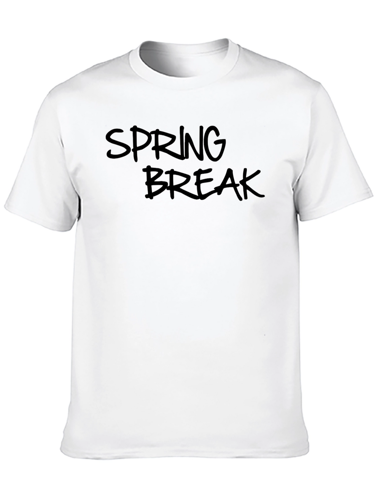 Spring Break Graphic Black T-Shirt