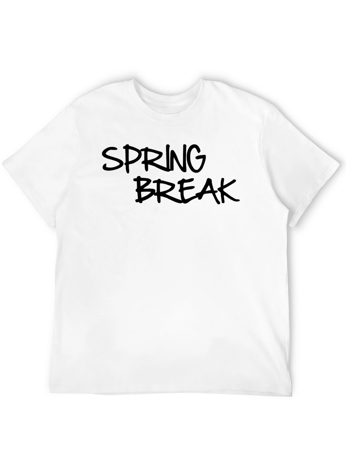 Spring Break Graphic Black T-Shirt