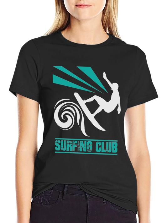 Surfing Club Black T-Shirt