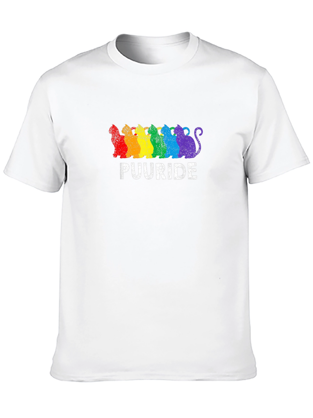 Puuride Pride Cats T-Shirt - LGBTQ+ Rainbow Tee