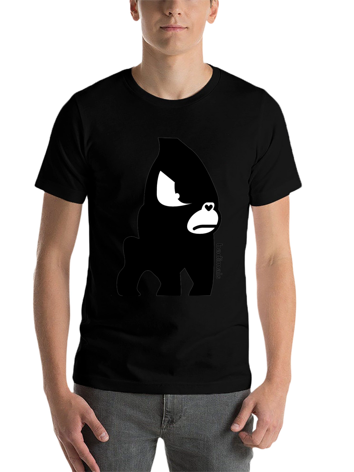 Badimals Black Gorilla Graphic T-Shirt