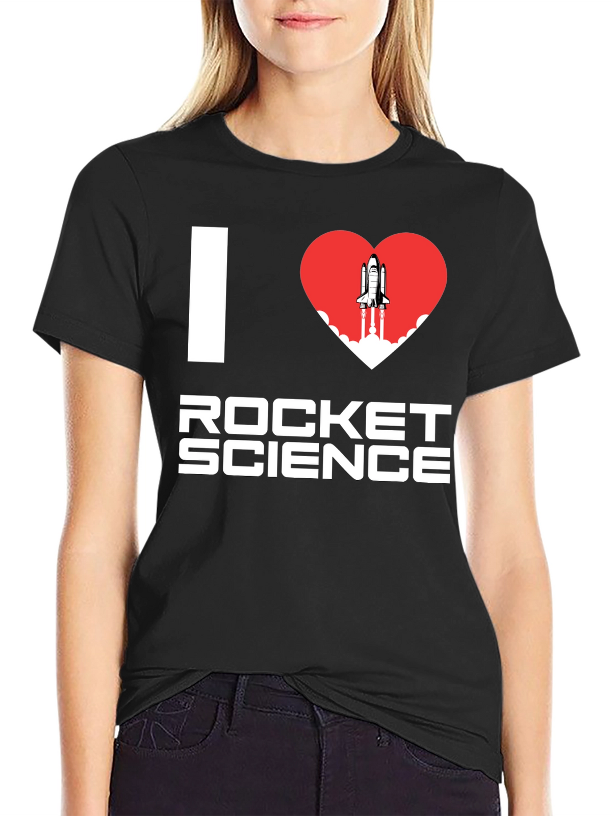 I Heart Rocket Science T-Shirt - Space Lover Tee