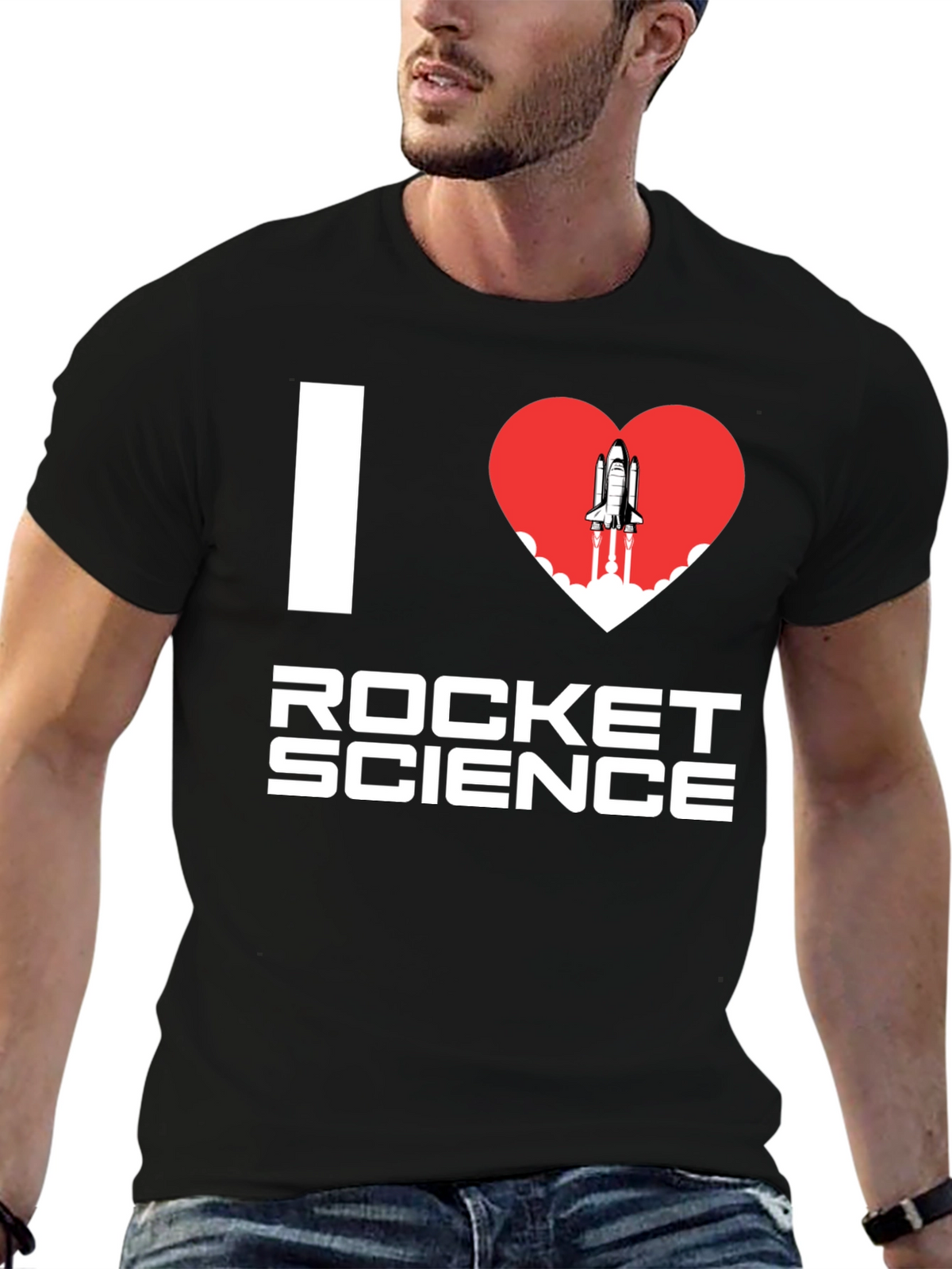 I Heart Rocket Science T-Shirt - Space Lover Tee
