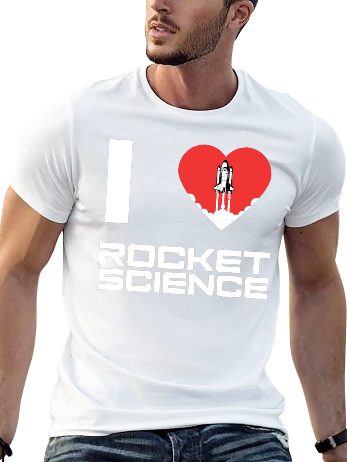 I Heart Rocket Science T-Shirt - Space Lover Tee