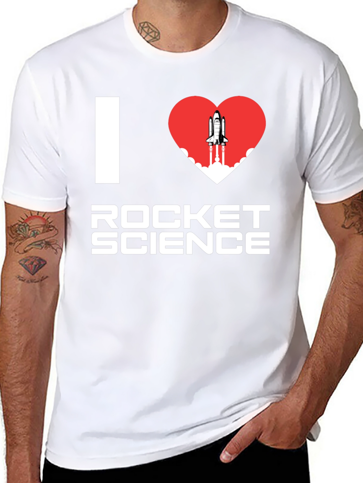 I Heart Rocket Science T-Shirt - Space Lover Tee