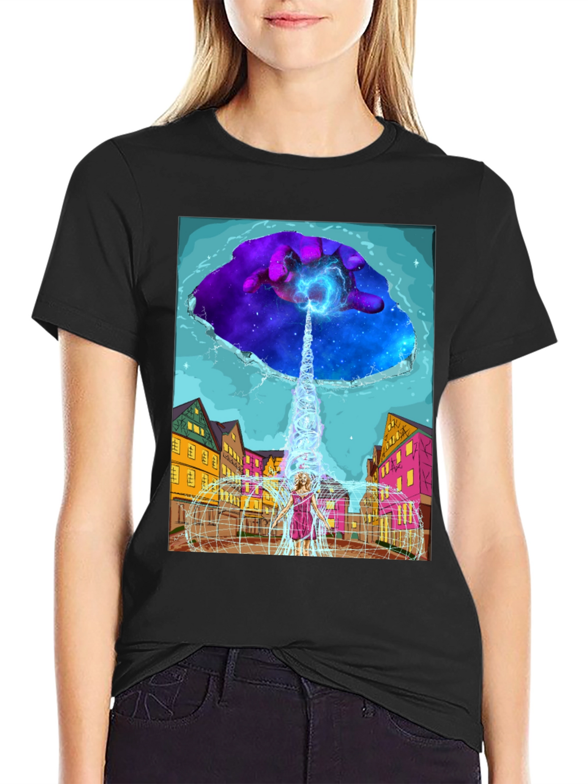 Cosmic Portal T-Shirt - Unique Graphic Tee