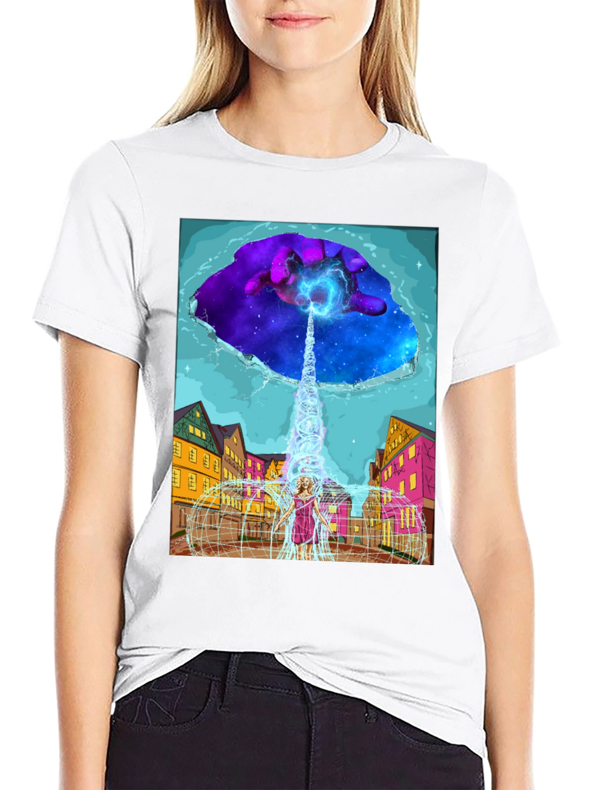 Cosmic Portal T-Shirt - Unique Graphic Tee
