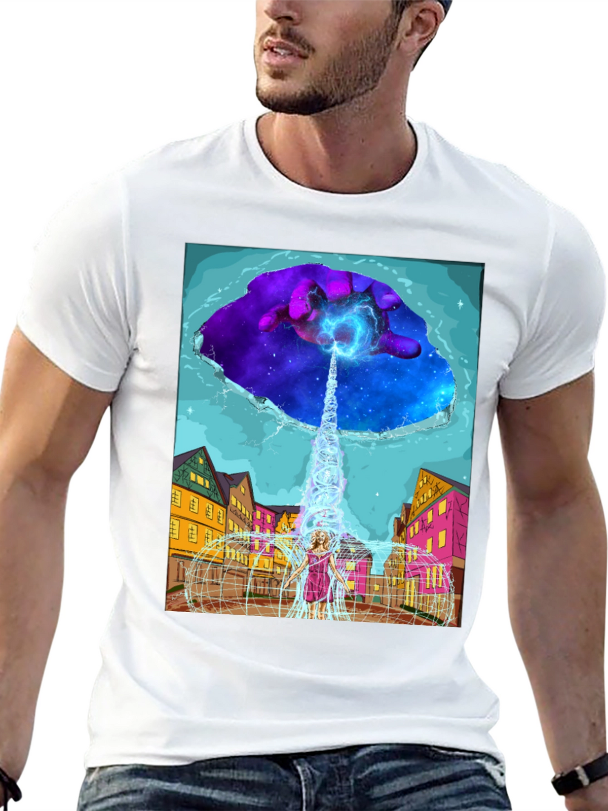 Cosmic Portal T-Shirt - Unique Graphic Tee