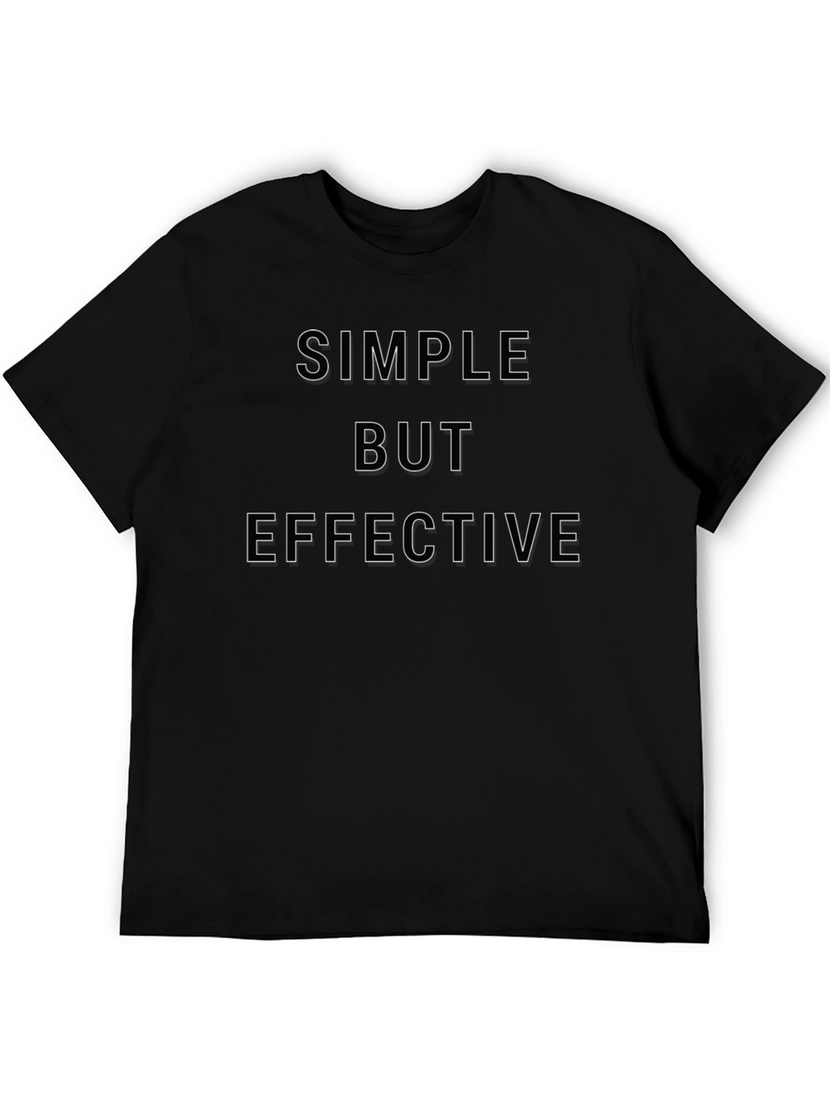 Simple But Effective Black Graphic Tee