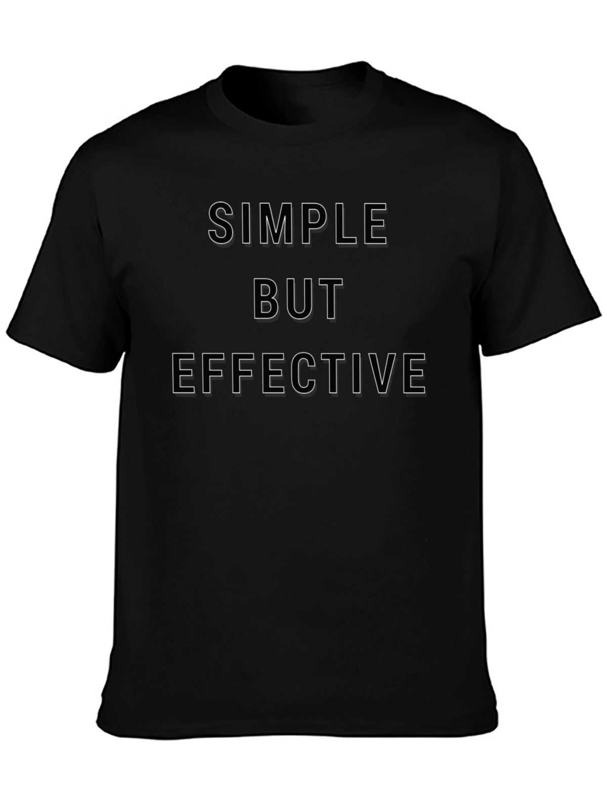Simple But Effective Black Graphic Tee