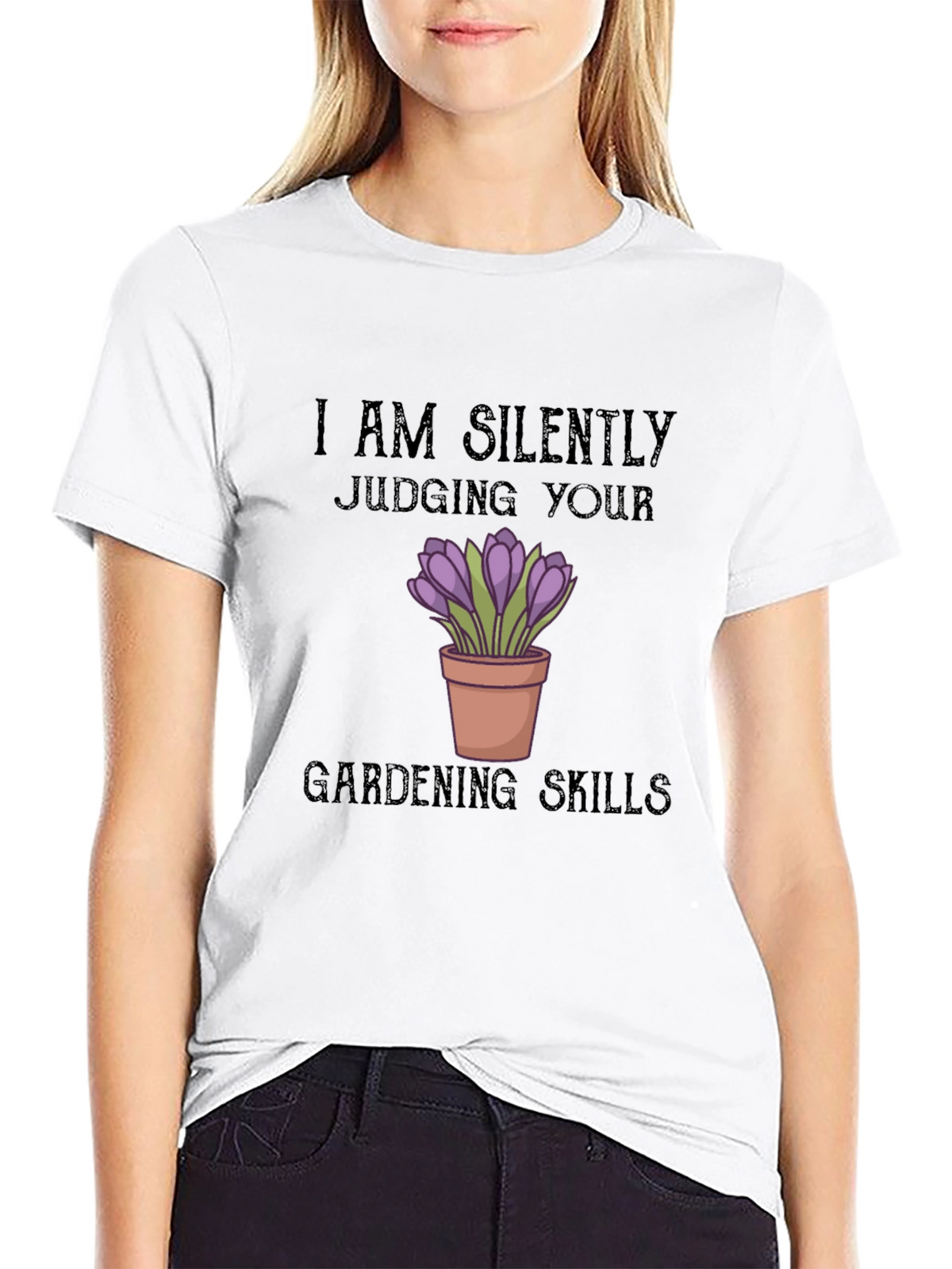 Silently Judging Gardening Skills T-Shirt
