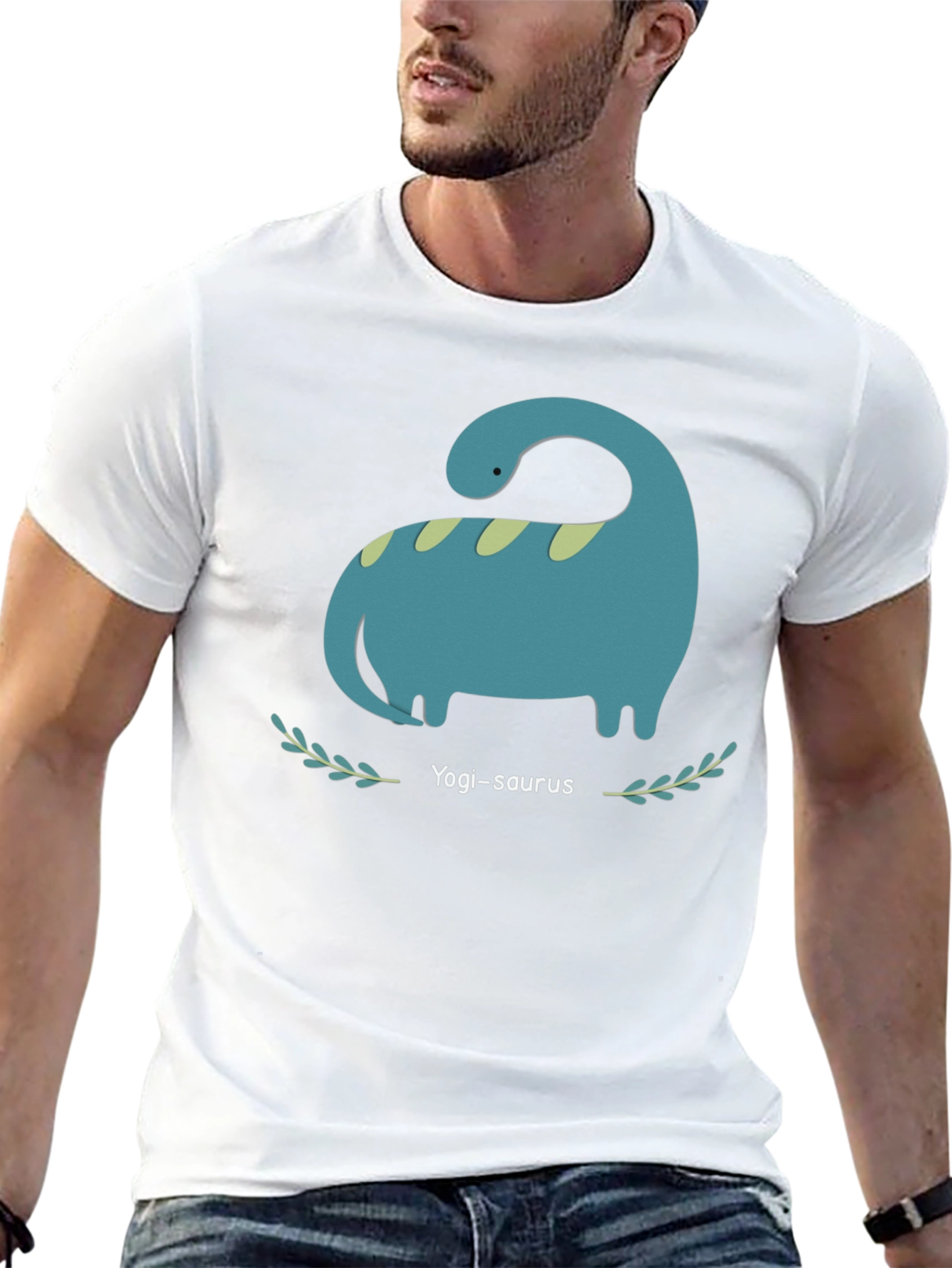 Yogi-saurus Graphic Tee - Cute Dino T-Shirt