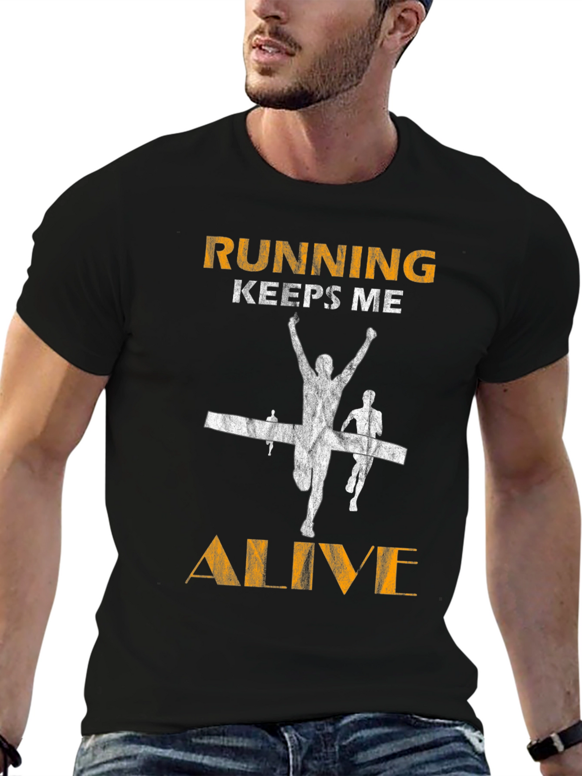 Running Keeps Me Alive Graphic Tee