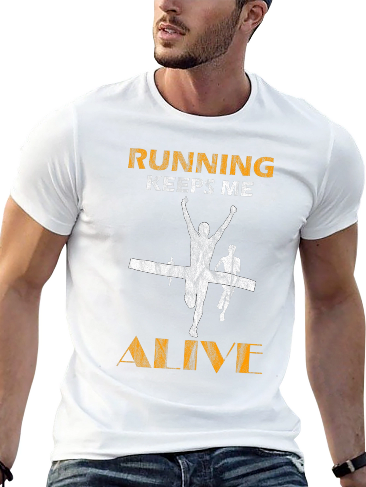 Running Keeps Me Alive Graphic Tee