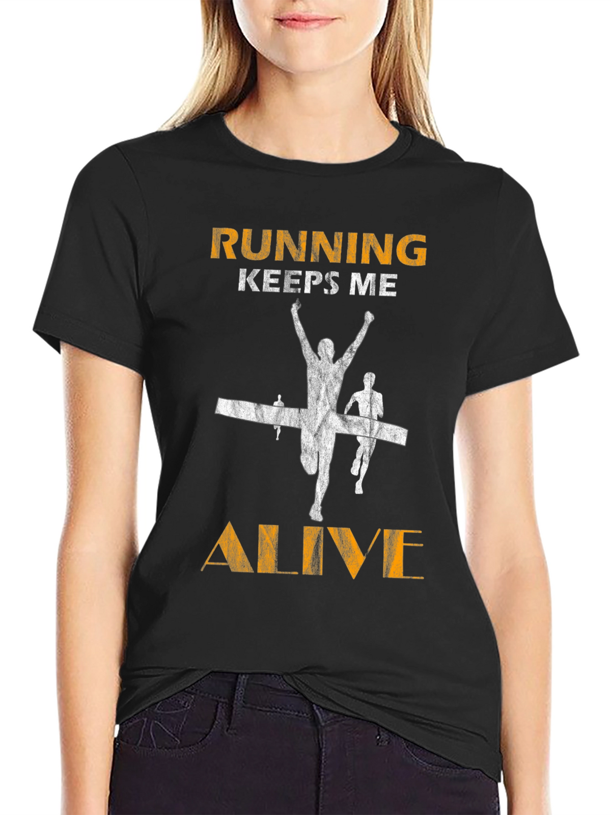 Running Keeps Me Alive Graphic Tee