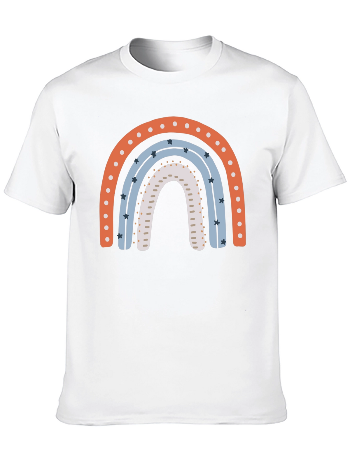 Rainbow Graphic Print Black T-Shirt