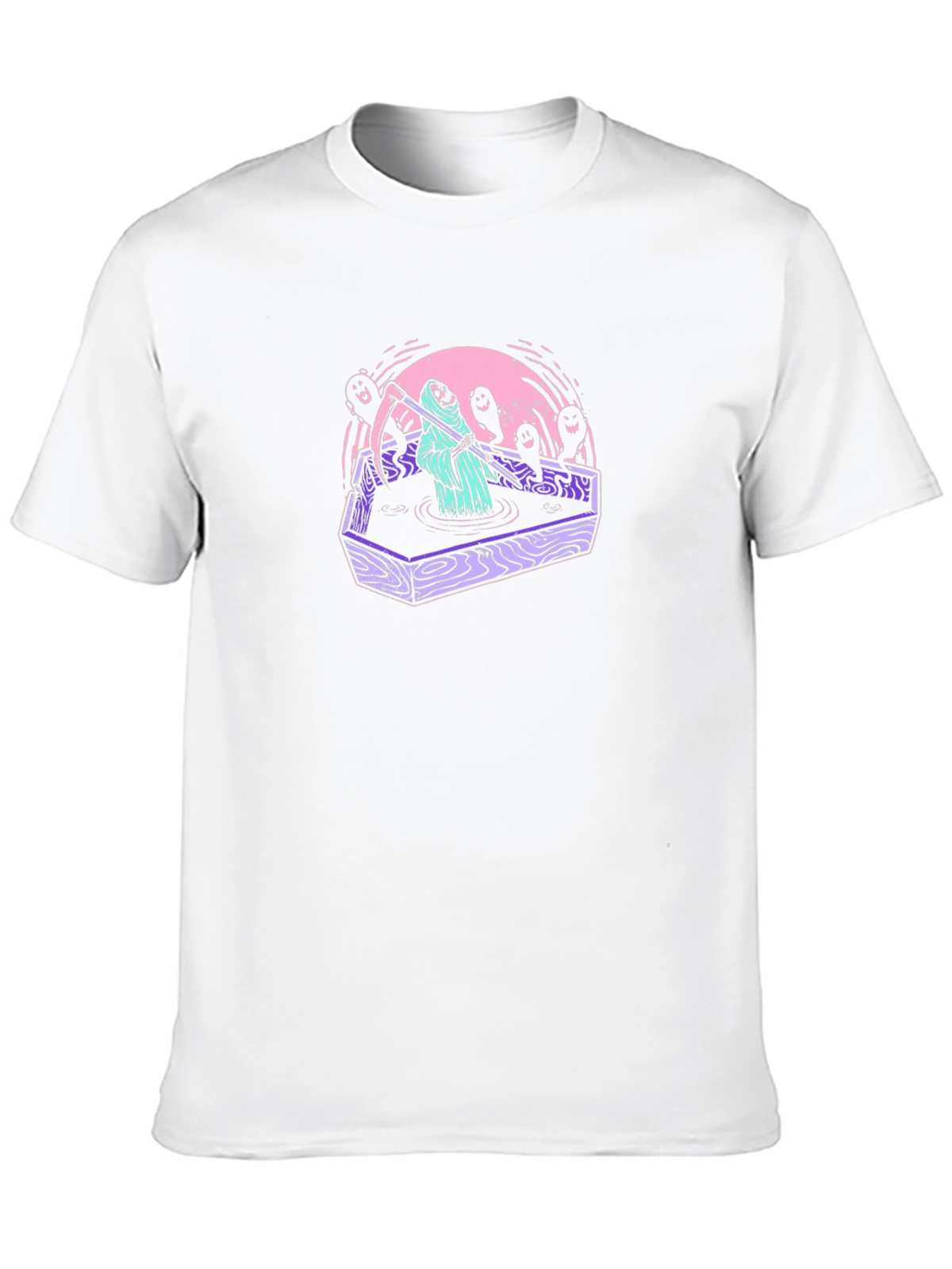 Grim Reaper Coffin Tee - Spooky Style