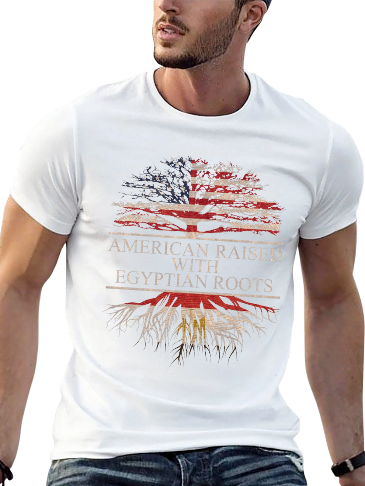 American Raised with Egyptian Roots T-Shirt