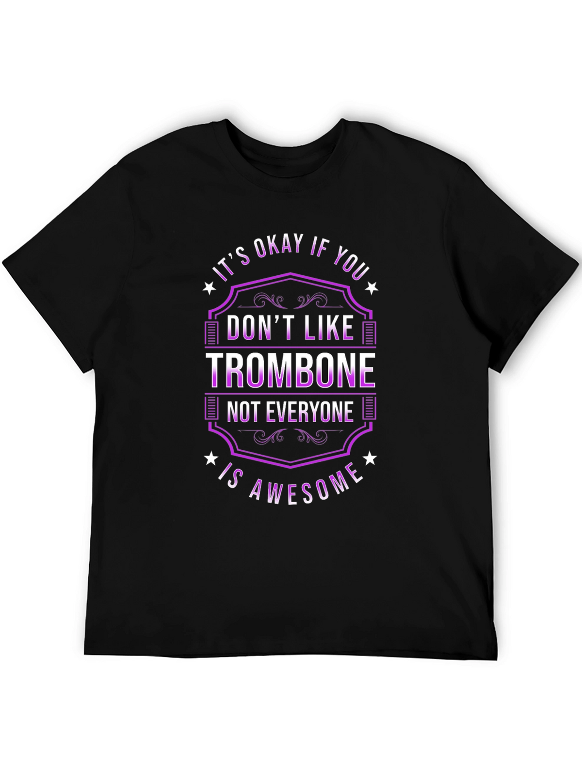 Trombone Awesome Funny Music Graphic Tee