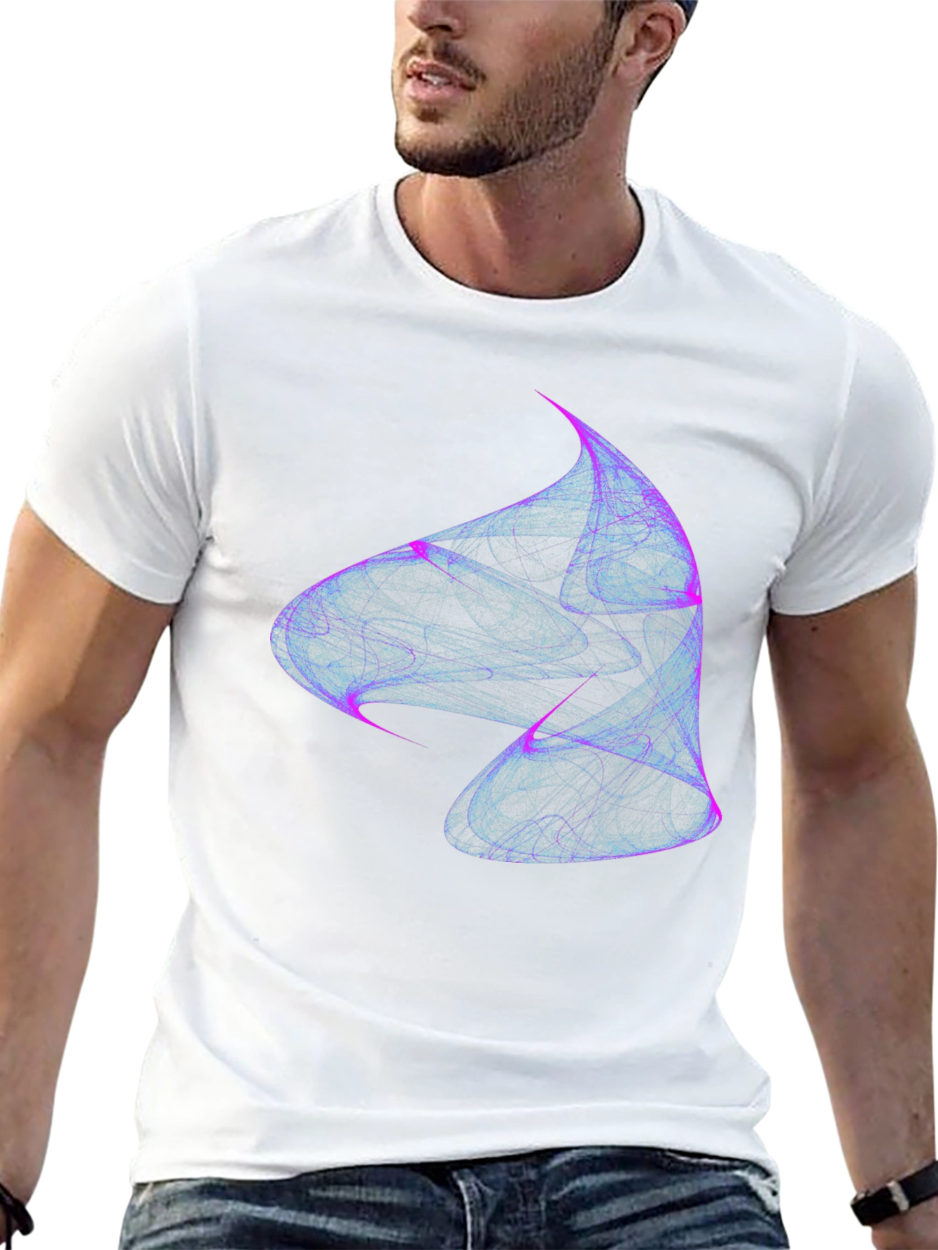 Abstract Swirl Tee - Modern Graphic Print