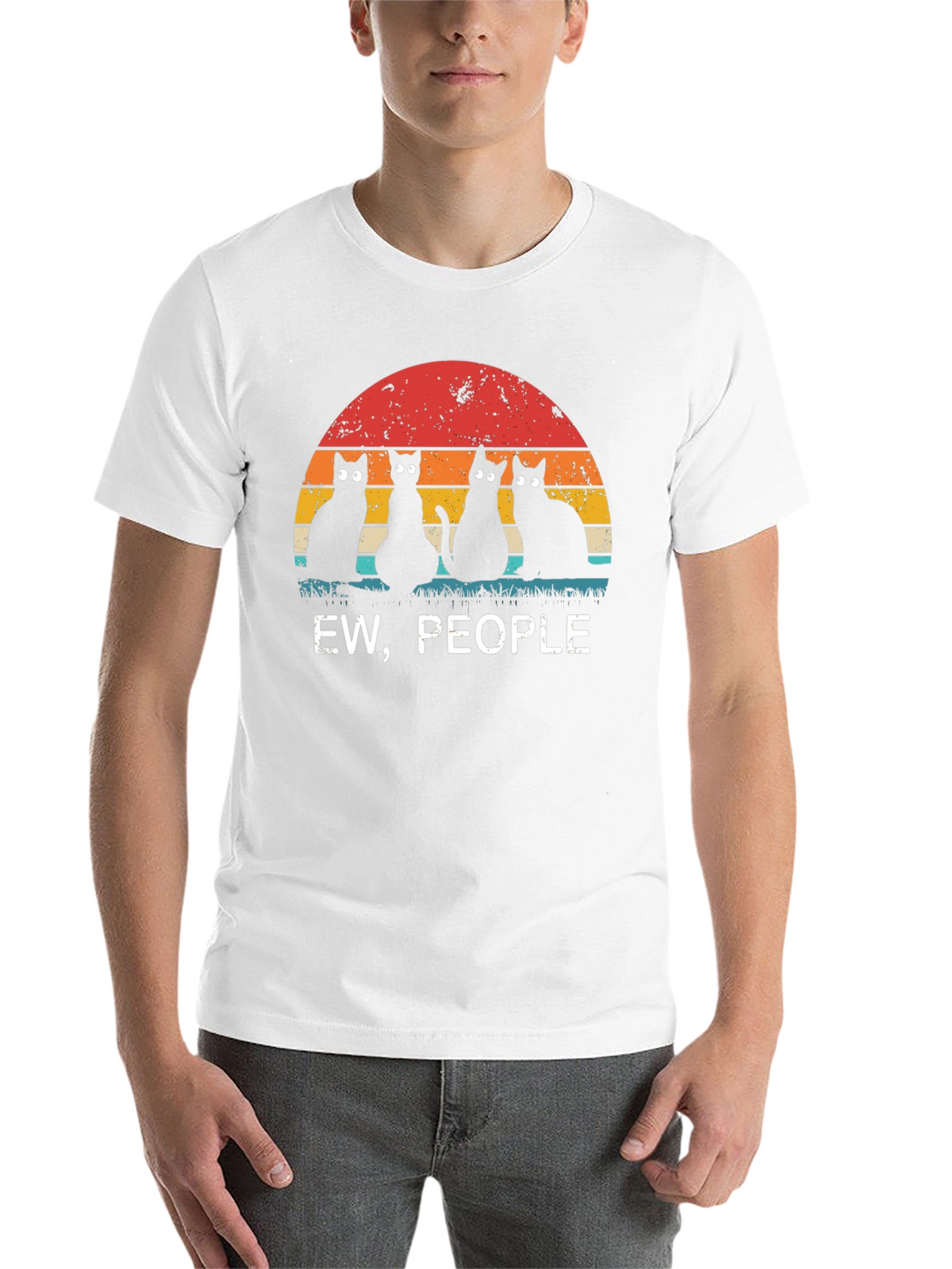 Ew People Black Cat Graphic Tee