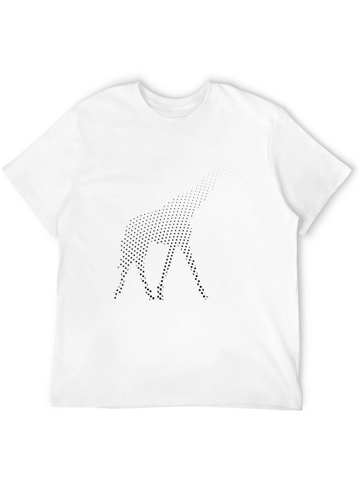 Modern Dot Pattern Black T-Shirt