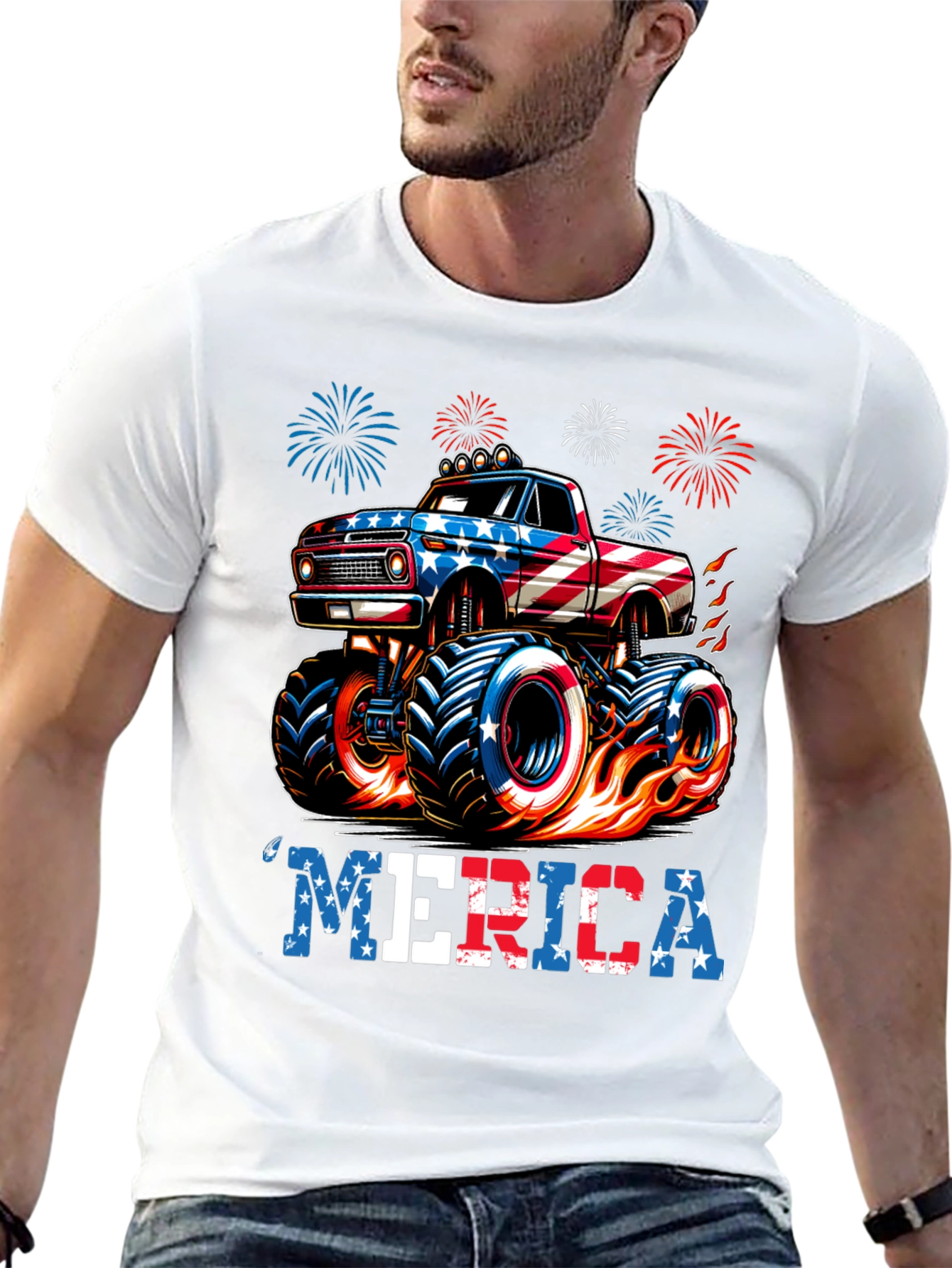 Patriotic Monster Truck T-Shirt
