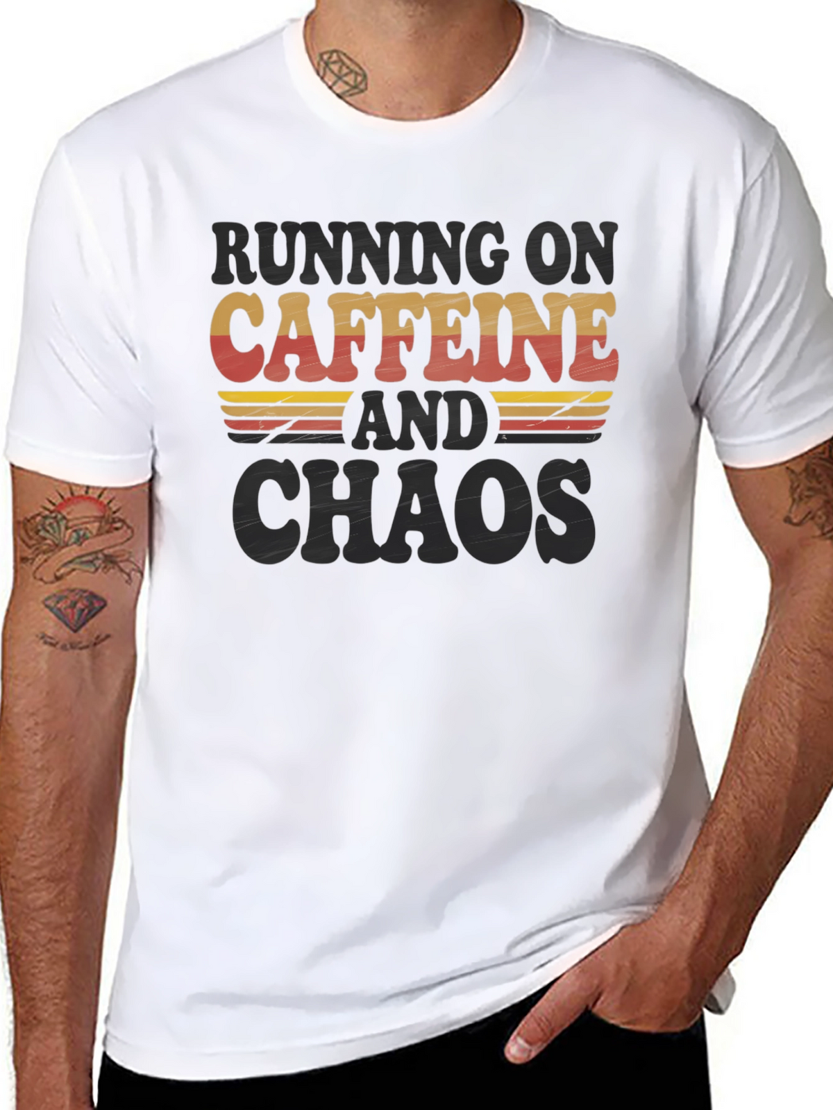 Running on Caffeine and Chaos T-Shirt
