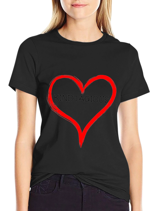 Kindtagious Heart Black T-Shirt