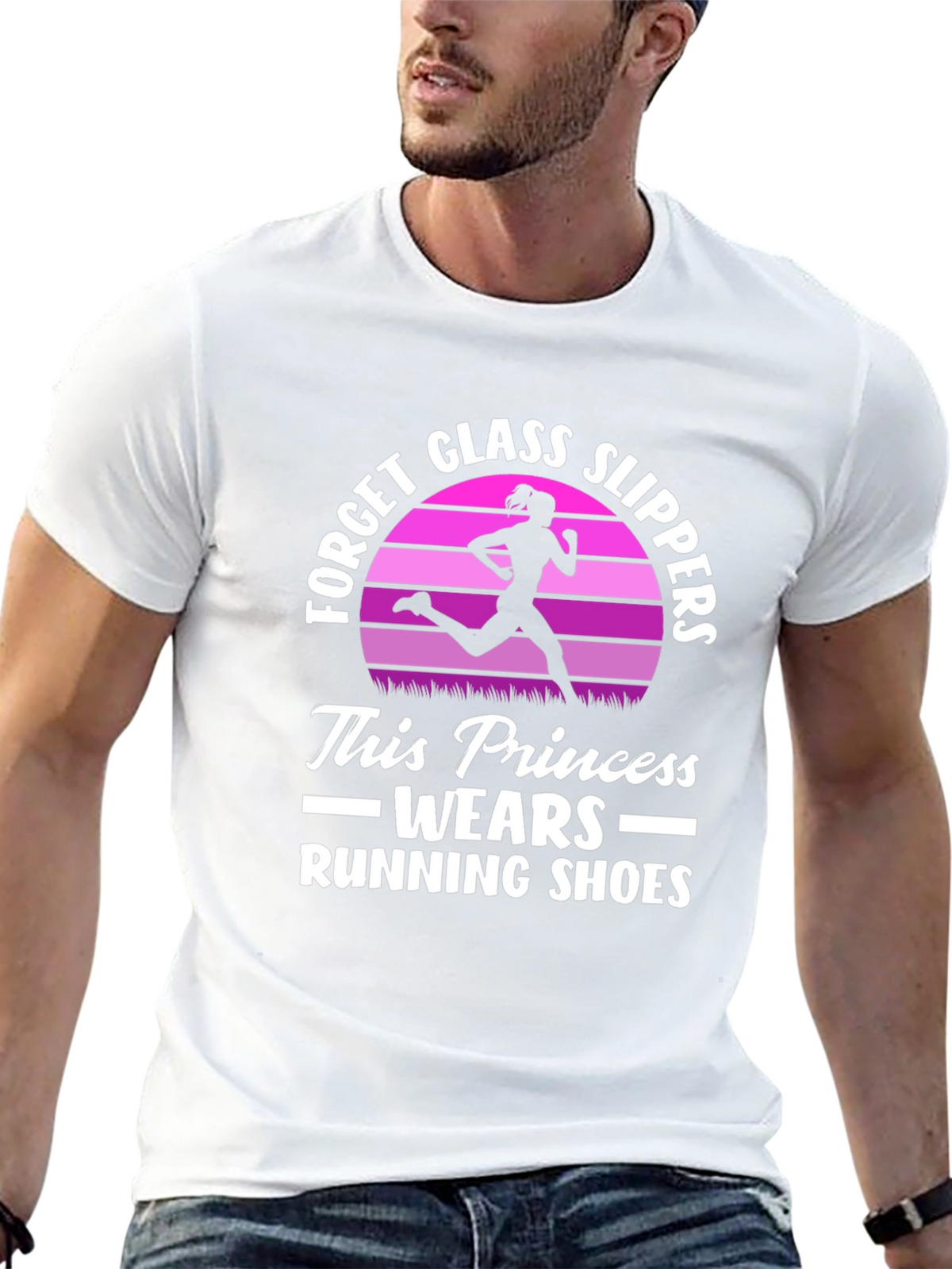 Running Princess T-Shirt - Forget Glass Slippers!