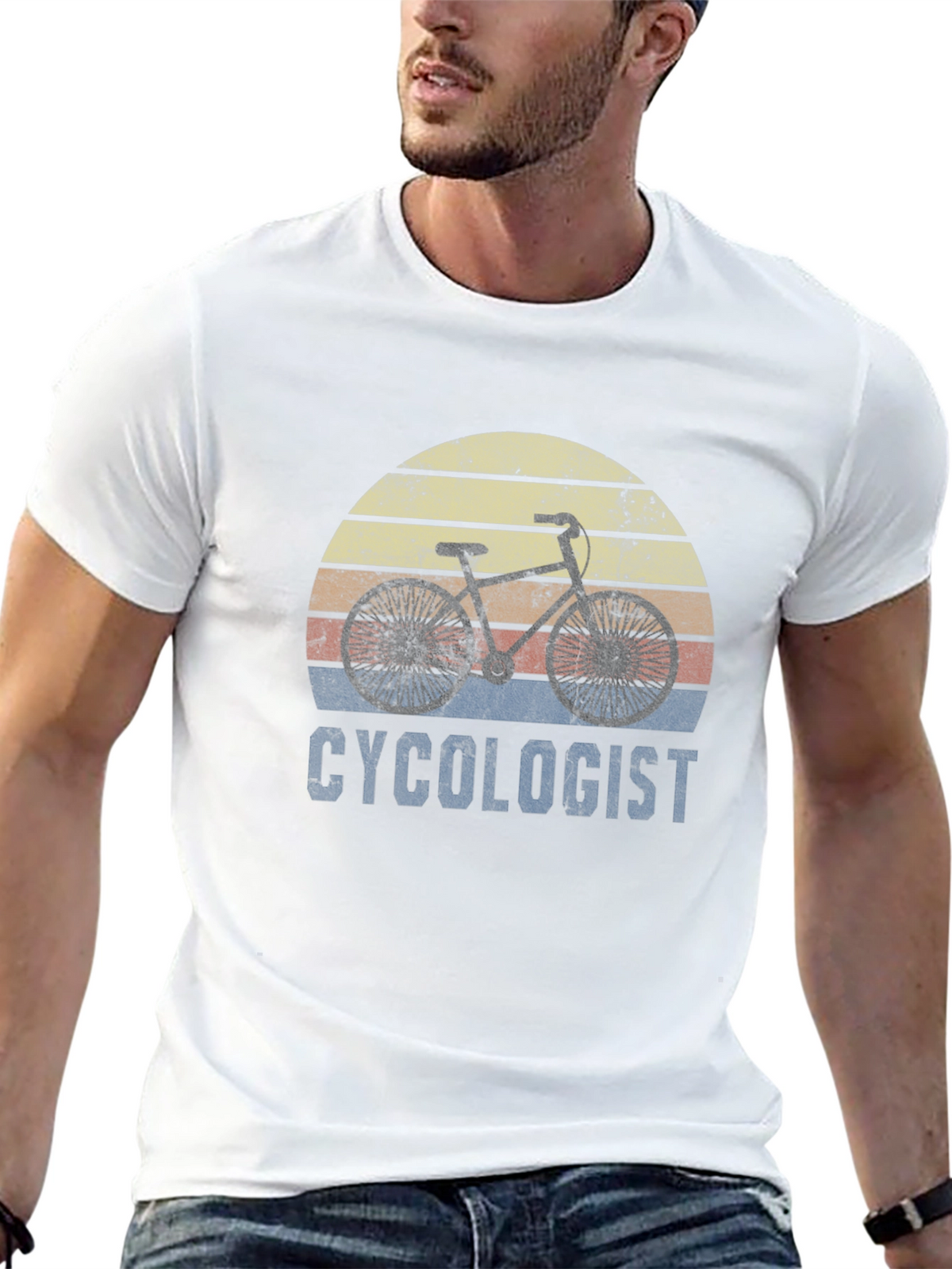 Cyclologist Retro Sunset T-Shirt