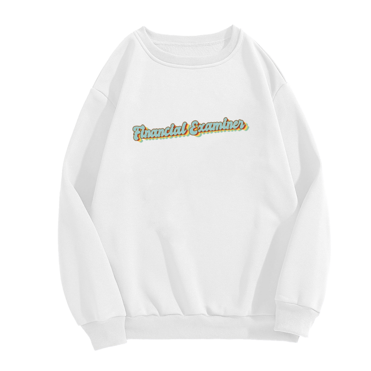 Financial Examiner Retro Crewneck Sweatshirt Funny Finance Profession Gift Shirt