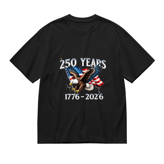 Men's 250 Years 1776-2026 American Eagle Patriotic Flag Tee