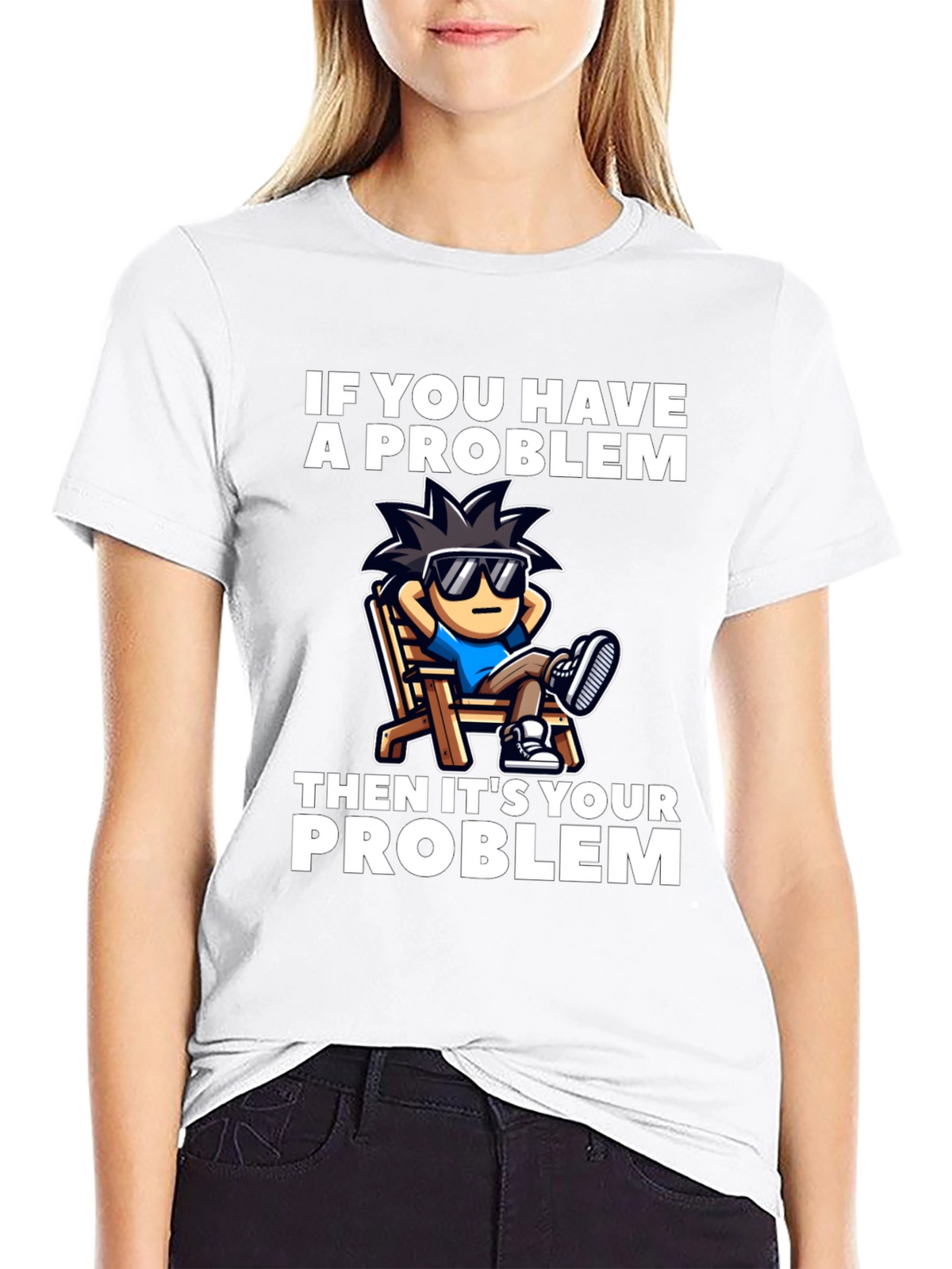 Chill Cartoon Graphic T-Shirt - Relaxed Vibes