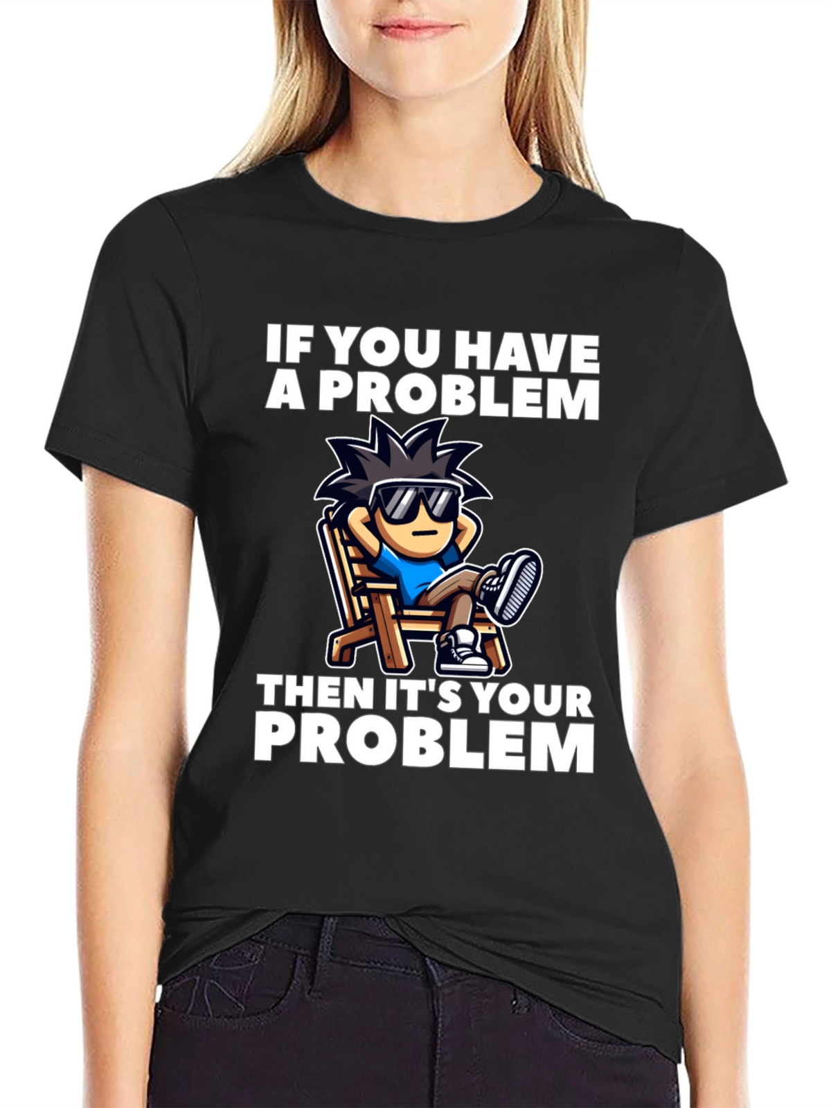 Chill Cartoon Graphic T-Shirt - Relaxed Vibes