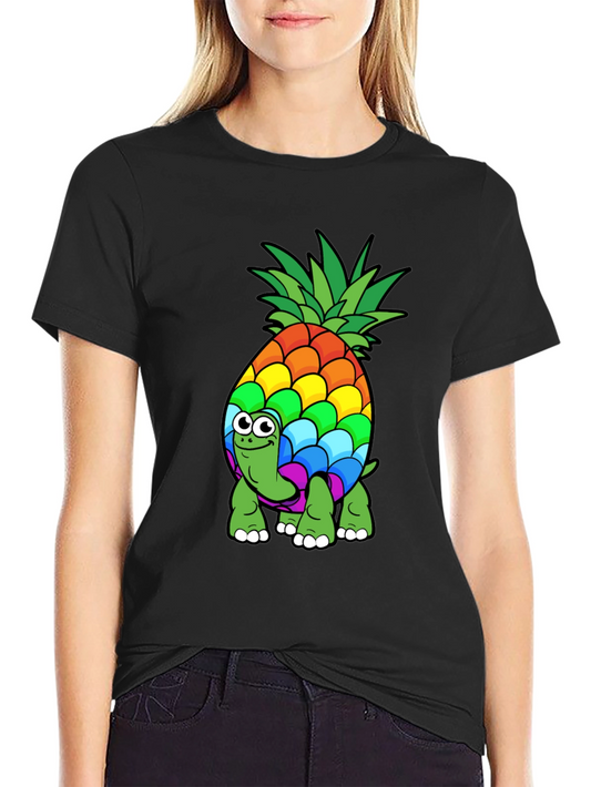 Rainbow Pineapple Turtle T-Shirt - Fun & Unique Design