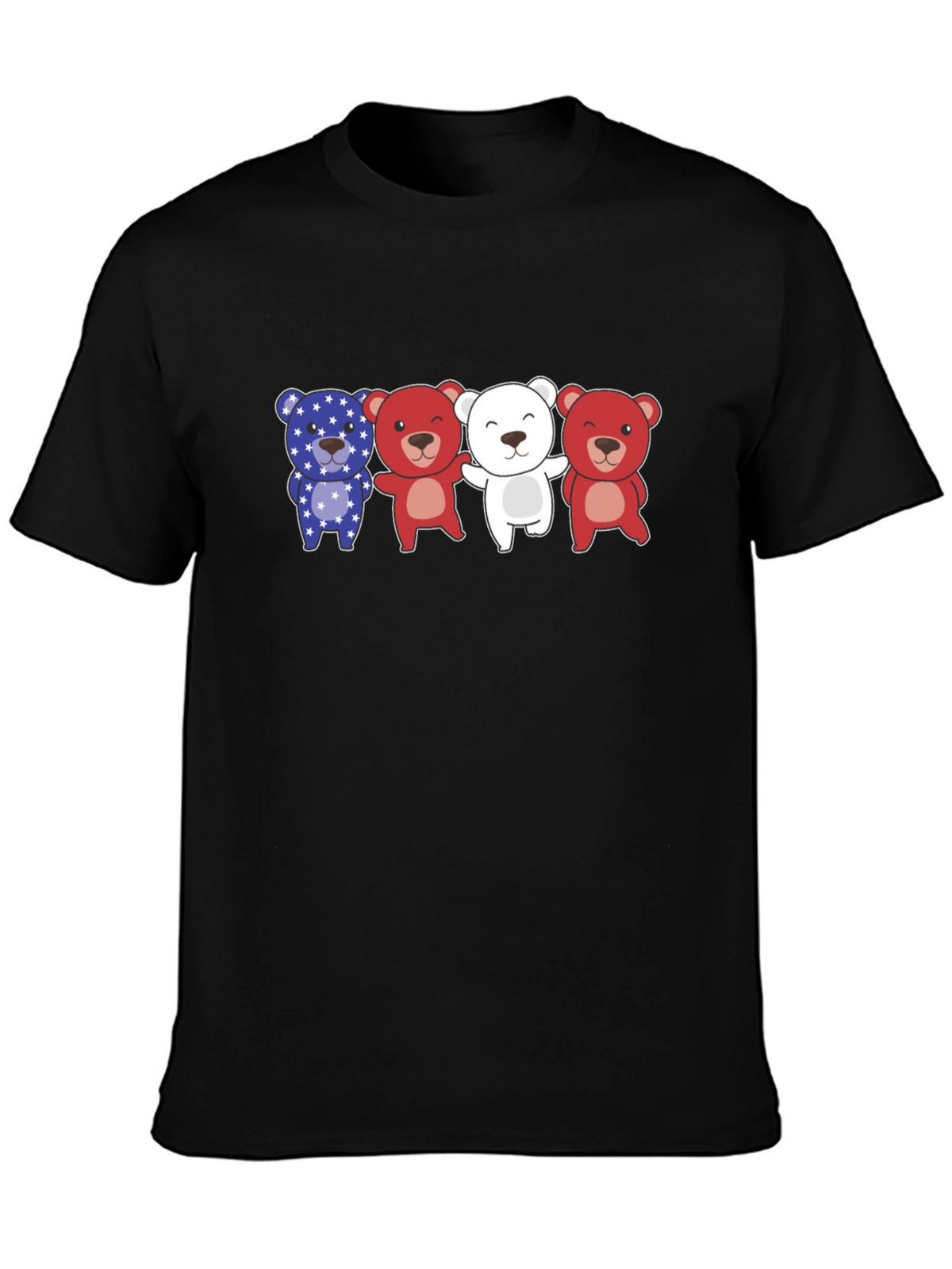 Patriotic Bears Graphic T-Shirt