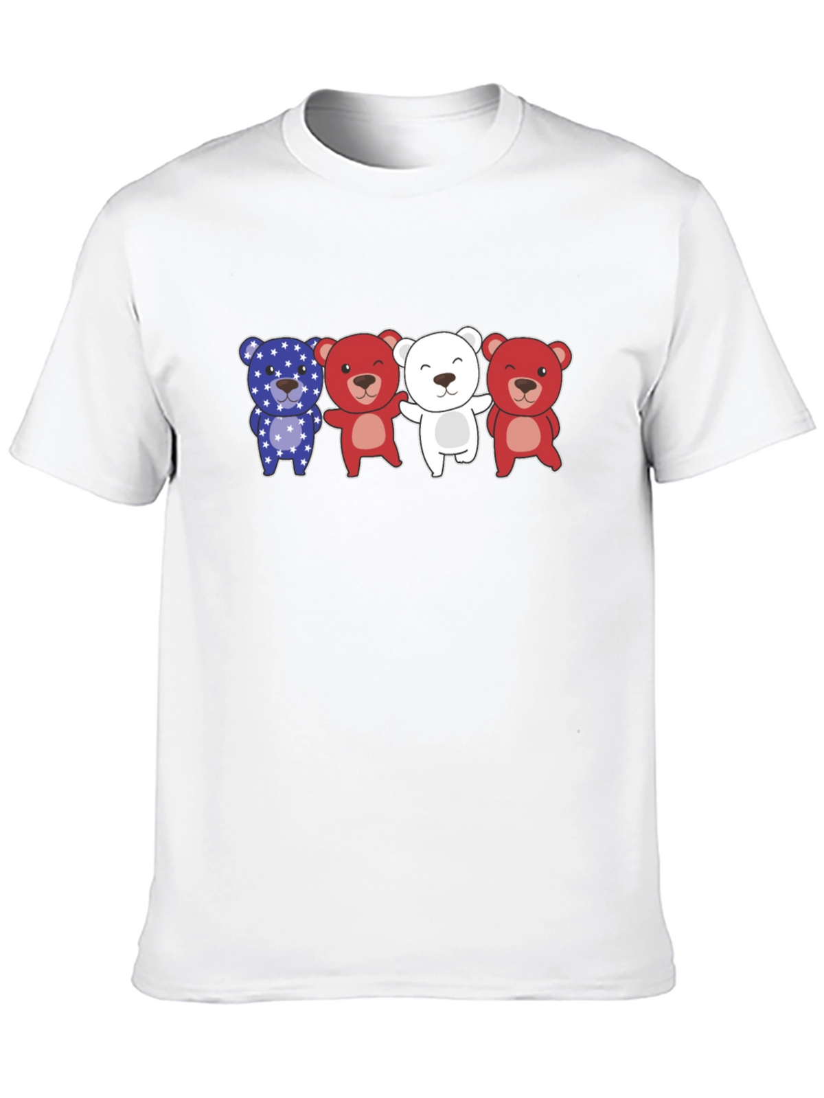 Patriotic Bears Graphic T-Shirt