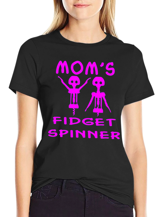 Moms Fidget Spinner Funny T-Shirt