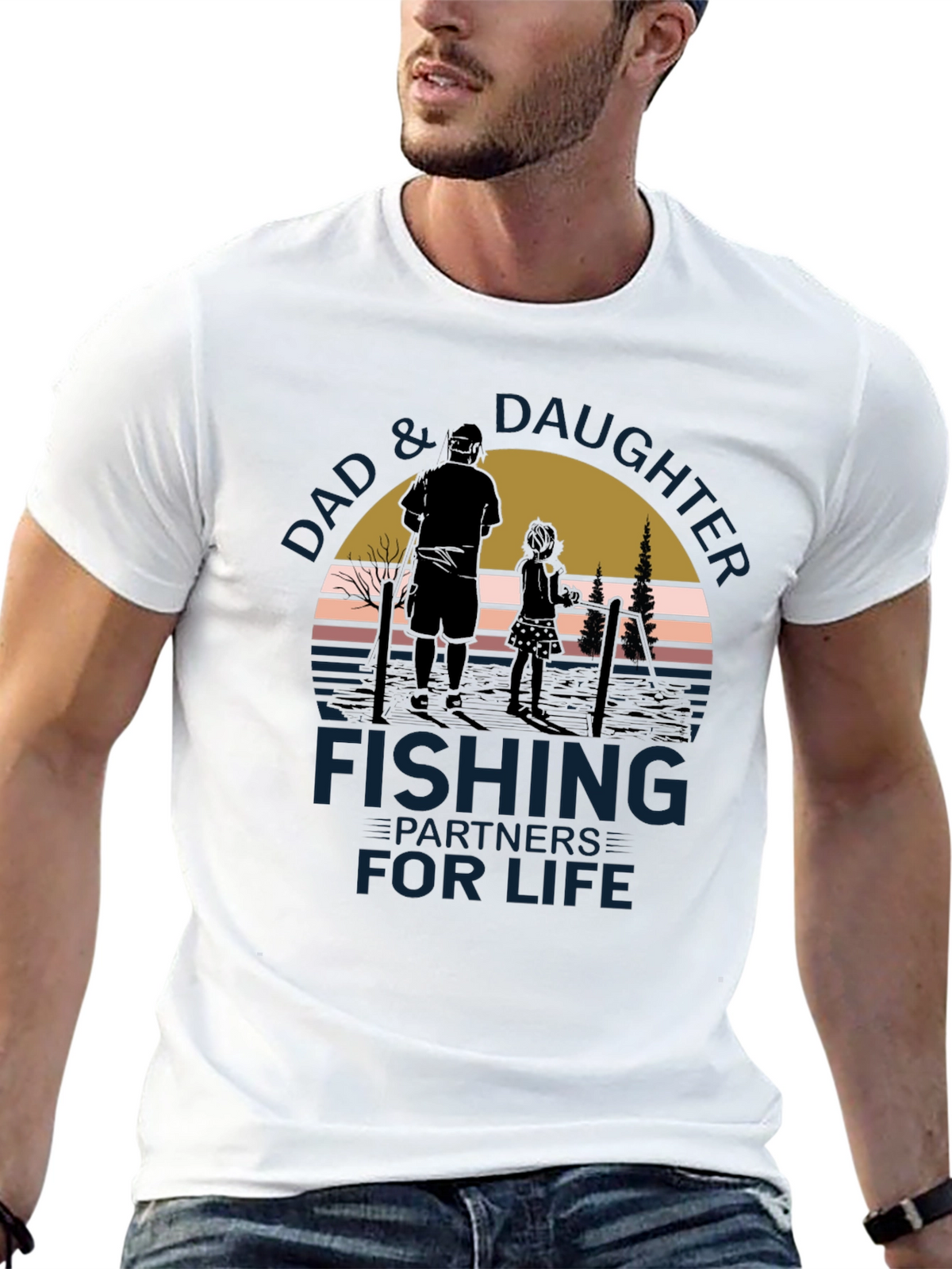 Dad & Daughter Fishing Partners for Life T-Shirt