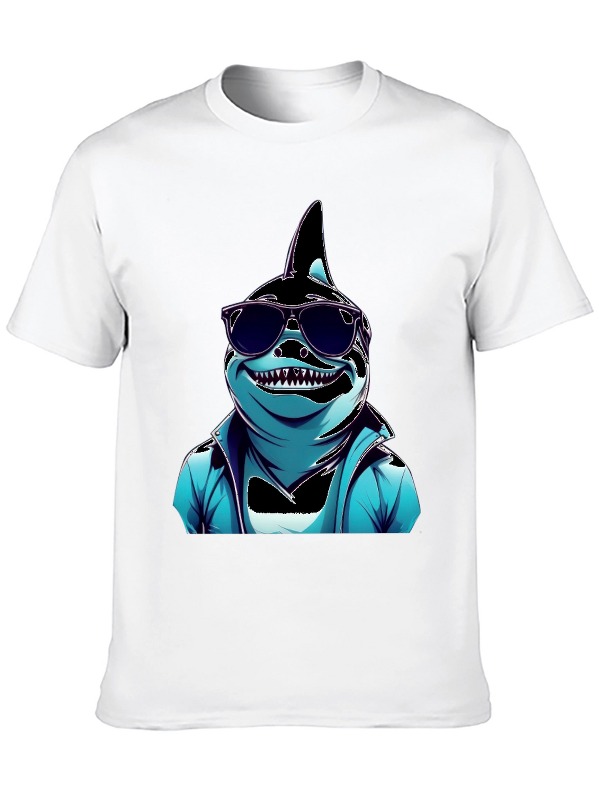 Cool Cartoon Shark Graphic Tee