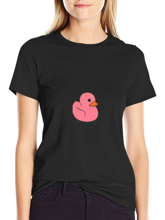 Pink Duck Graphic Tee - Casual Comfort