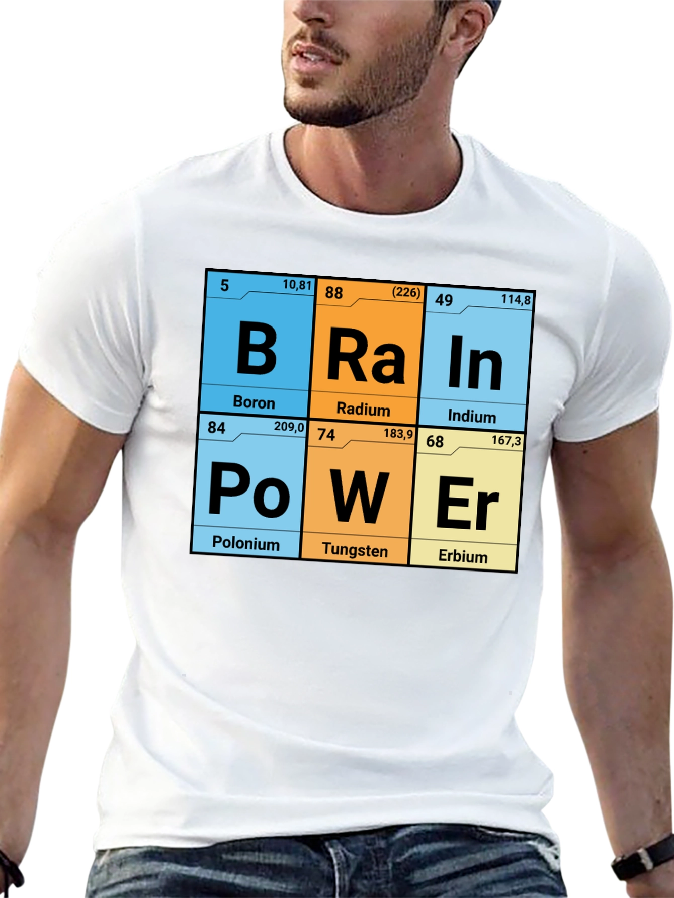 Brain Power Elements Periodic Table T-Shirt