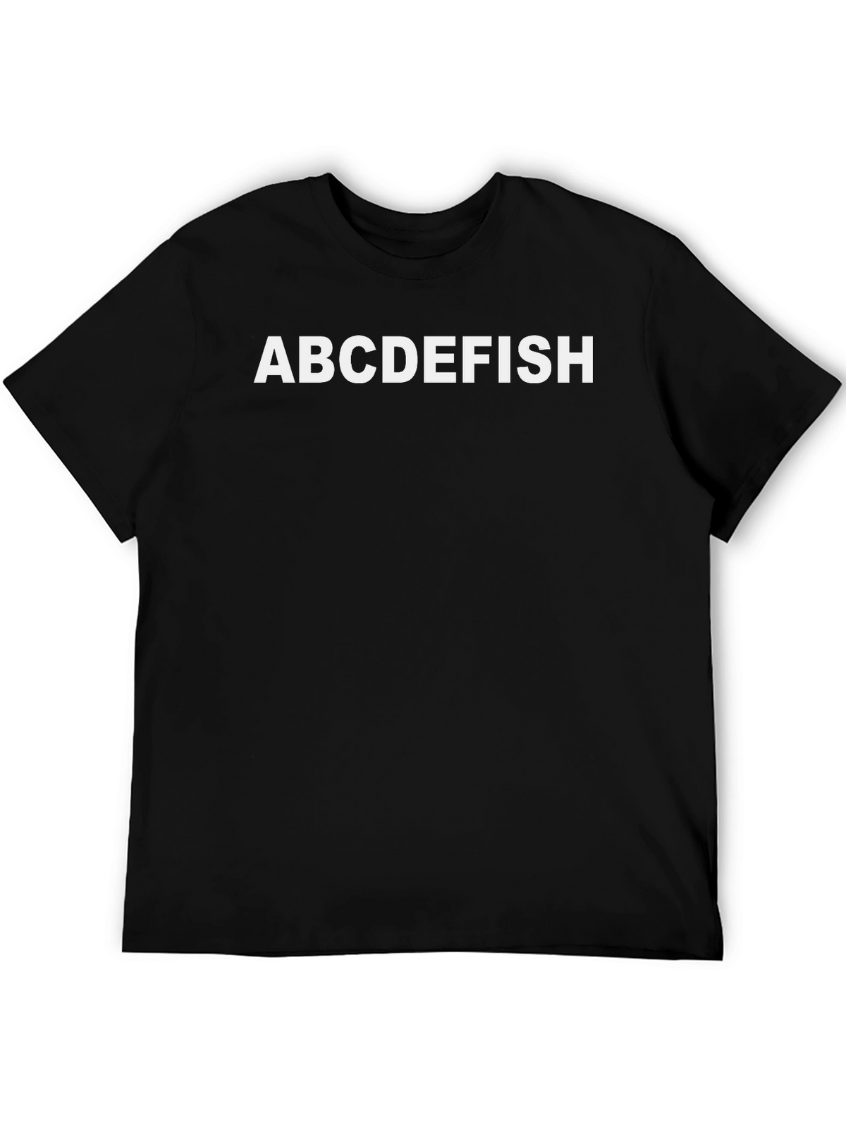 ABCDEFISH Graphic T-Shirt - Black