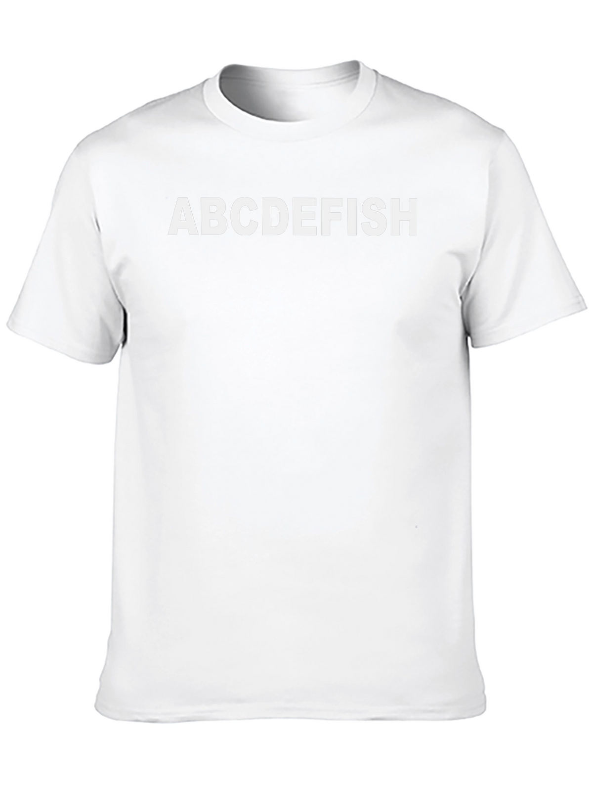 ABCDEFISH Graphic T-Shirt - Black