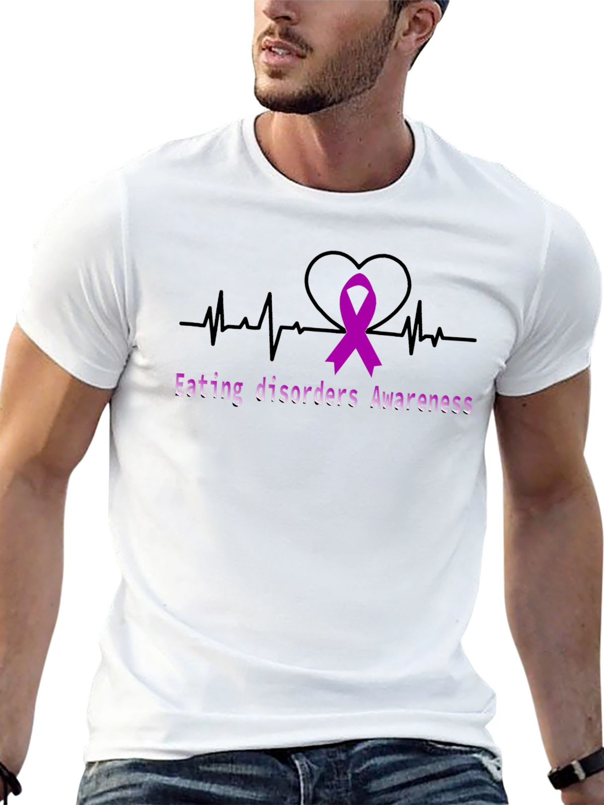 Eating Disorder Awareness Ribbon T-Shirt