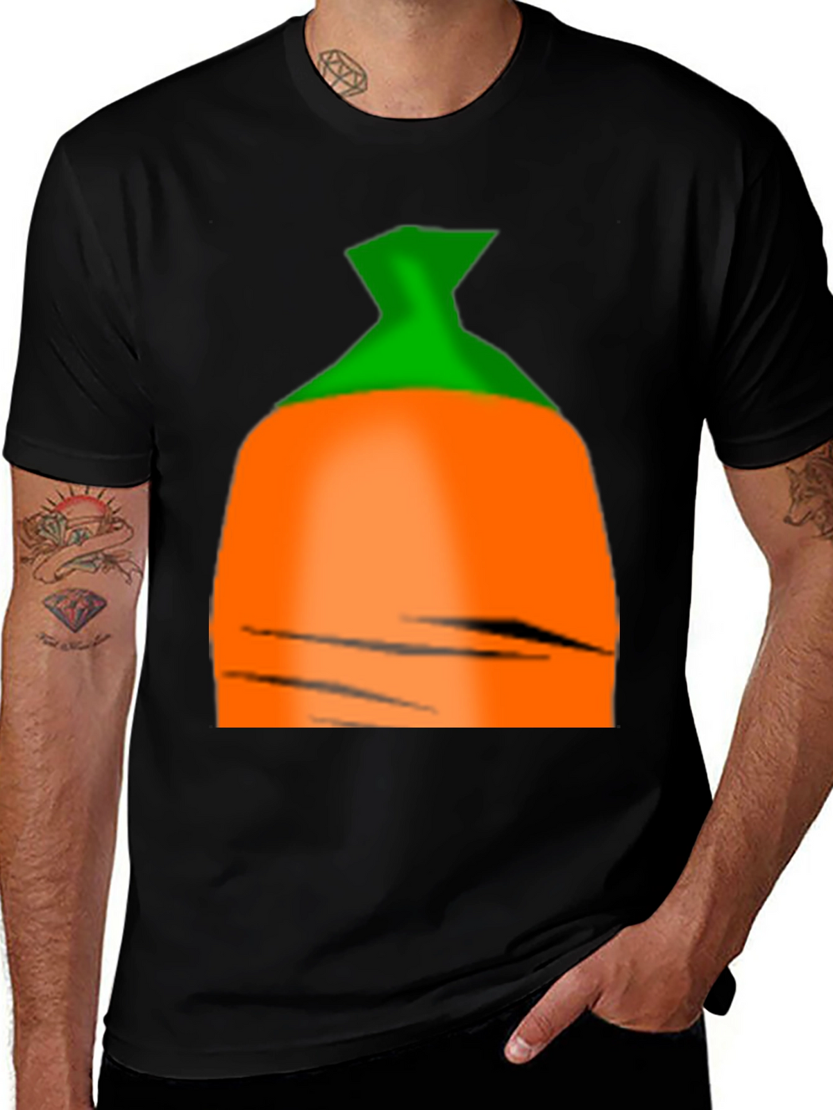 Carrot Graphic Tee - Fun Novelty Shirt