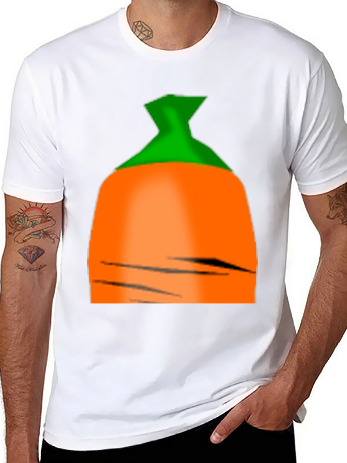 Carrot Graphic Tee - Fun Novelty Shirt