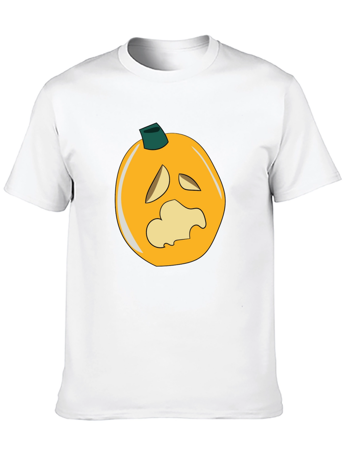 Spooky Pumpkin Graphic Black T-Shirt