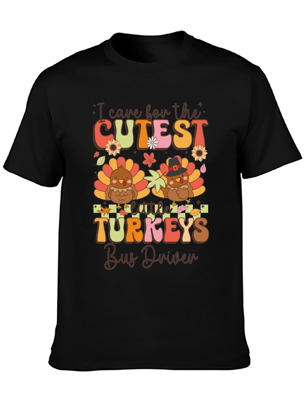 Cutest Little Turkeys Bus Driver T-Shirt